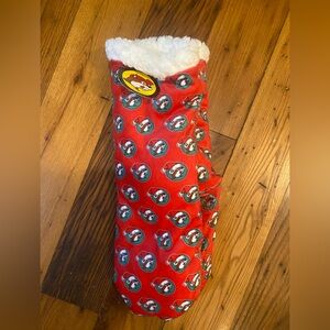 Red Christmas fleece Socks